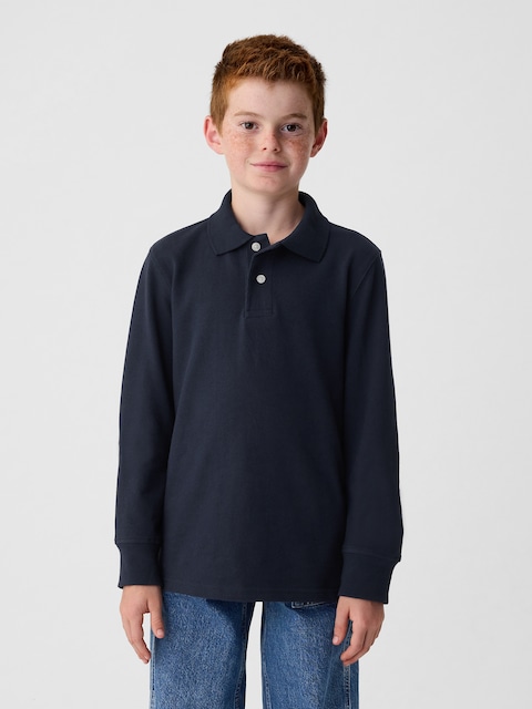 POLO D'UNIFORME 100 % COTON BIOLOGIQUE POUR ENFANT