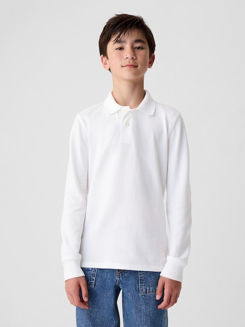 POLO D'UNIFORME 100 % COTON BIOLOGIQUE POUR ENFANT