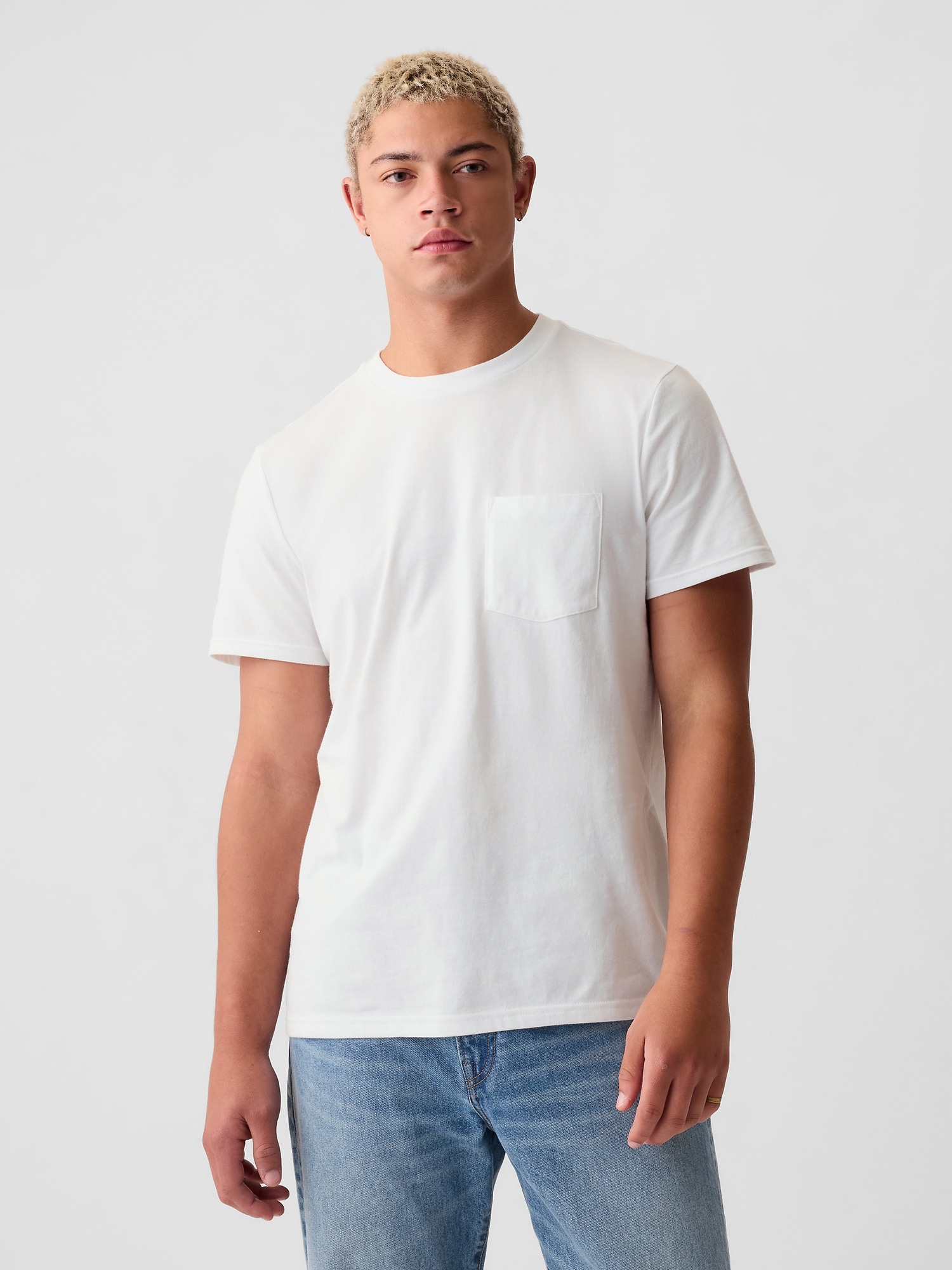 Adult Organic Cotton Pocket T-Shirt