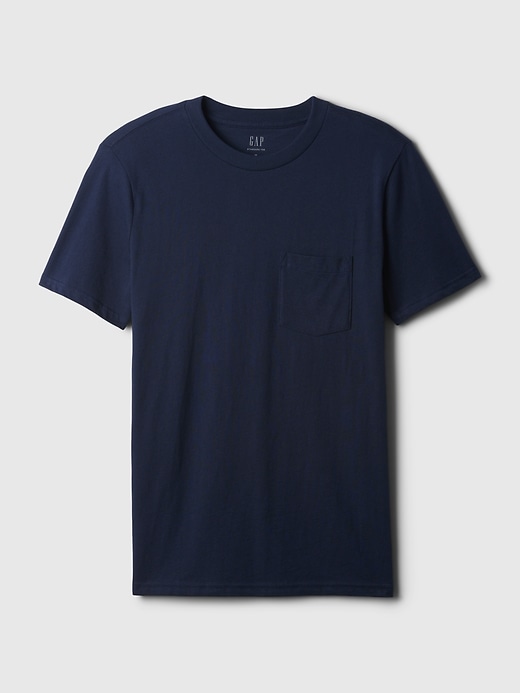 Image number 5 showing, Adult Organic Cotton Pocket T-Shirt