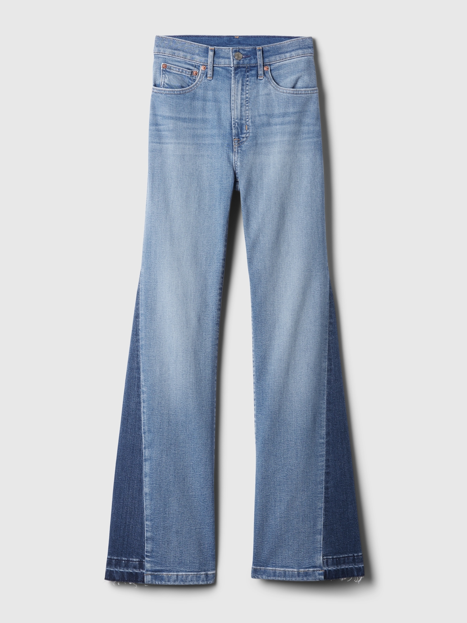 High Rise Patched '70s Flare Jeans | Gap