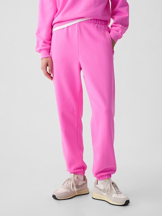 L'image numéro 1 présente Pantalon de jogging décontracté à taille haute VintageDoux