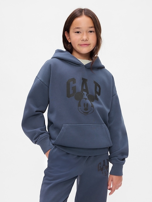 Image number 5 showing, Gap × Disney Kids VintageSoft Mickey Mouse Logo Hoodie