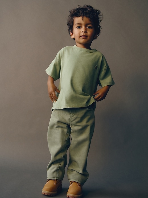 L'image numéro 4 présente Jean ballon Douceur suprême à taille élastique pour Bébé et Tout-petit