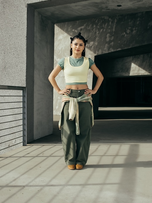 Image number 6 showing, Organic Cotton VintageSoft Crop T-Shirt