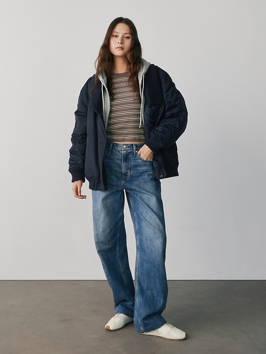 Image number 8 showing, High Rise Barrel Jeans