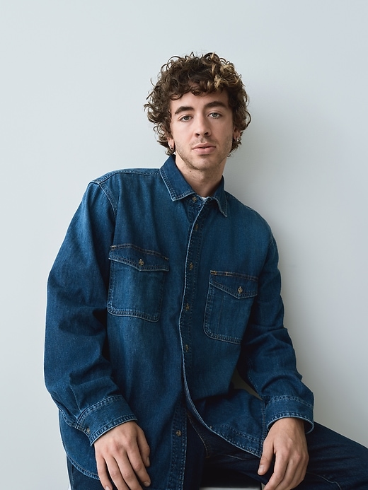 Image number 6 showing, Denim Relaxed Shirt