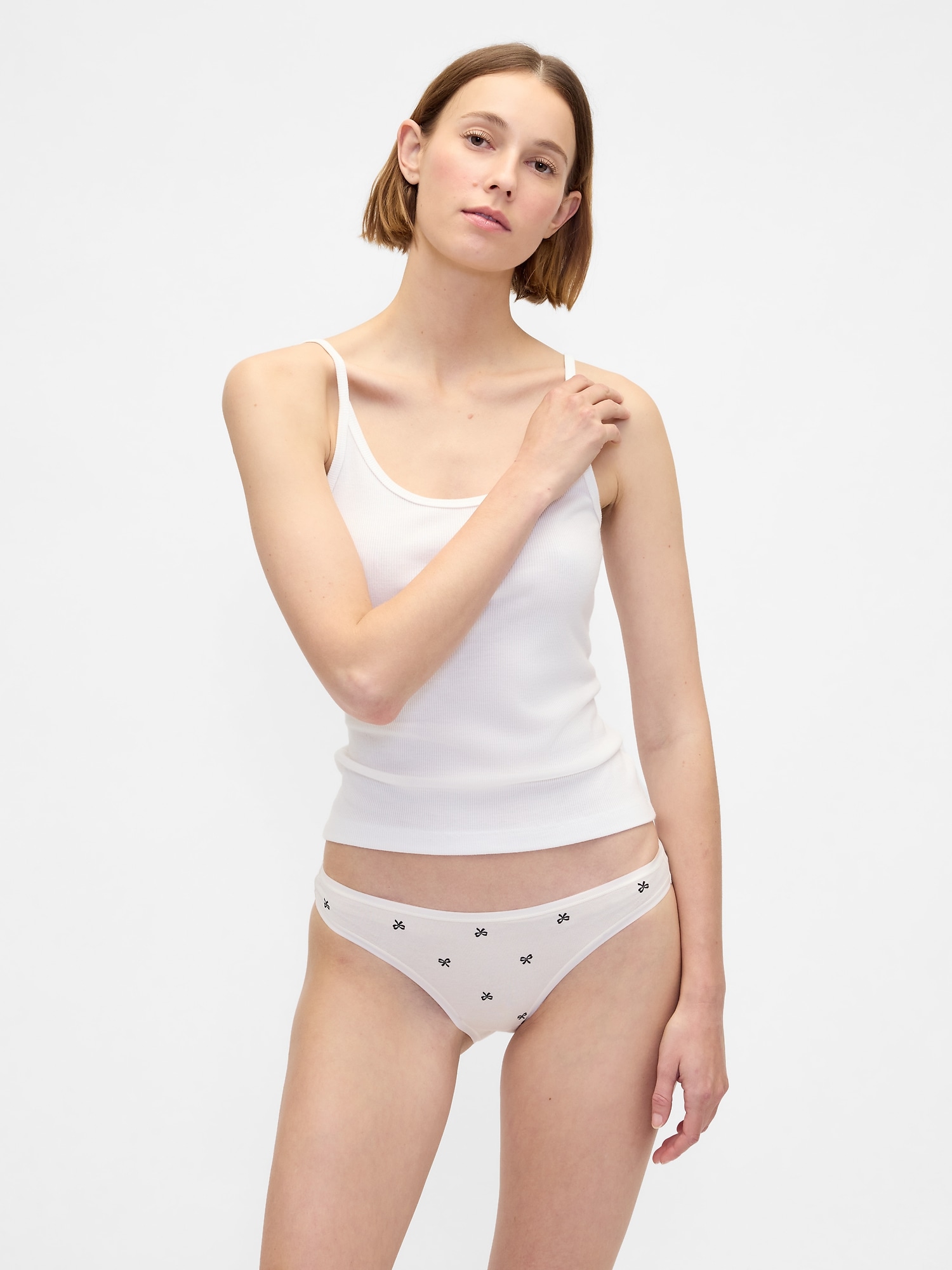 CULOTTE BIKINI EN COTON BIOLOGIQUE EXTENSIBLE