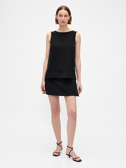 Image number 1 showing, Low Rise Twill Mini Skort