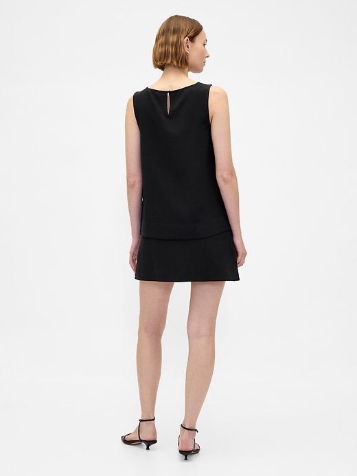 Low Rise Twill Mini Skort