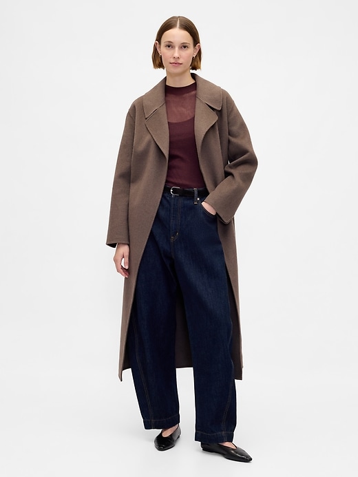 Image number 2 showing, High-Neck Sheer Sweater