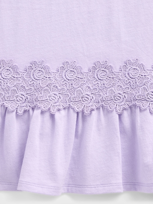 Image number 4 showing, Kids Lace-Trim Peplum T-Shirt