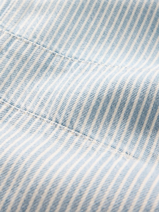 Image number 8 showing, Mid Rise UltraSoft Denim Stripe Easy Horseshoe Jeans