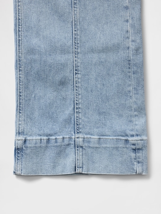 L'image numéro 8 présente Jean sportif jambe large à taille haute longueur cheville