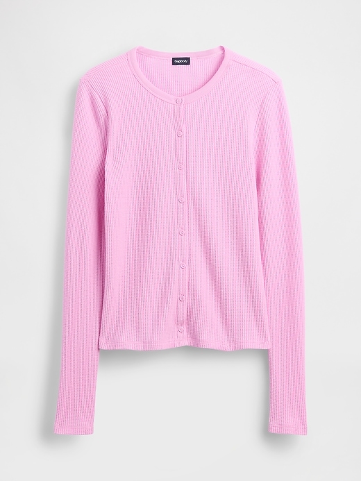 Image number 4 showing, Waffle PJ Cardigan