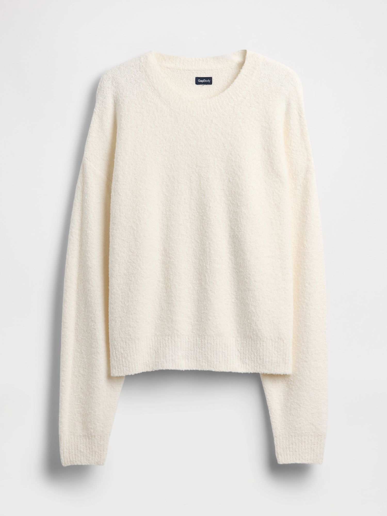 CashSoft Boucle Relaxed Crewneck Top