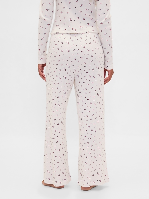 Image number 4 showing, Waffle Wide-Leg PJ Pants