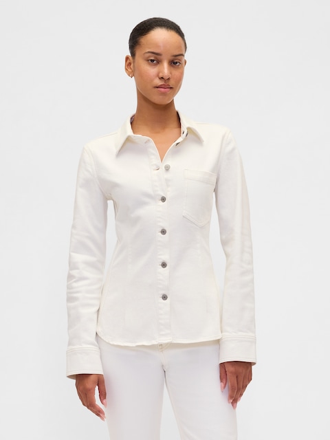 Cinched Denim Shirt