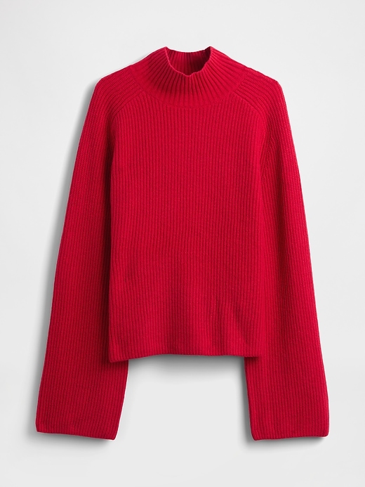 Image number 6 showing, CashSoft Shaker-Stitch Turtleneck Sweater