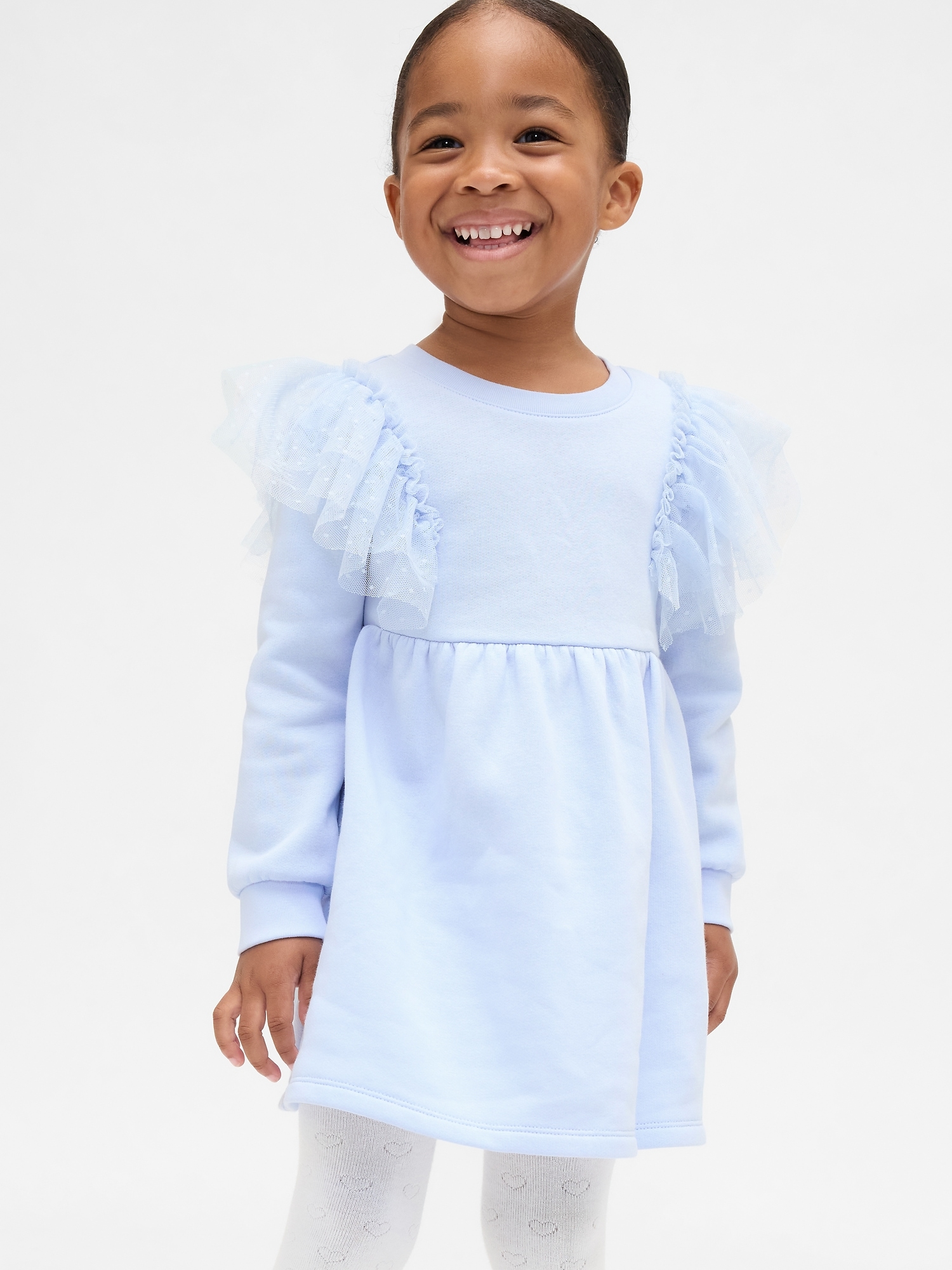 Baby & Toddler Tulle Sweatshirt Dress