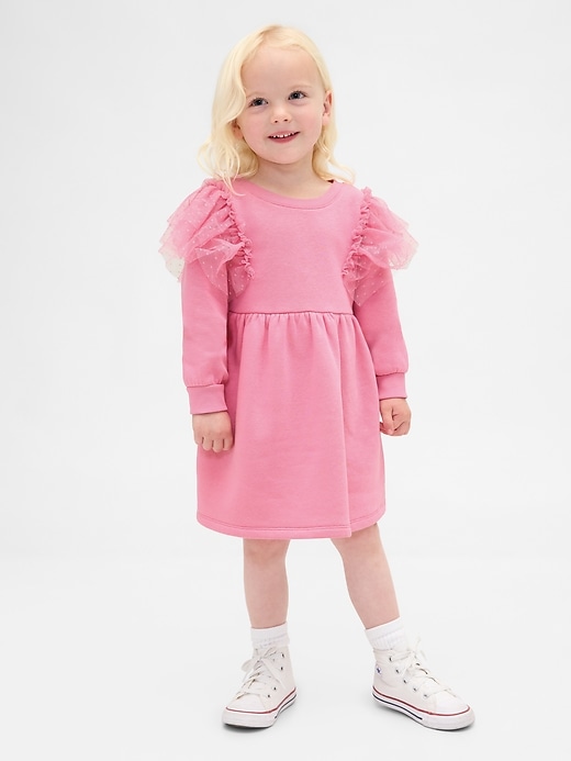 Image number 1 showing, Baby & Toddler Tulle Sweatshirt Dress