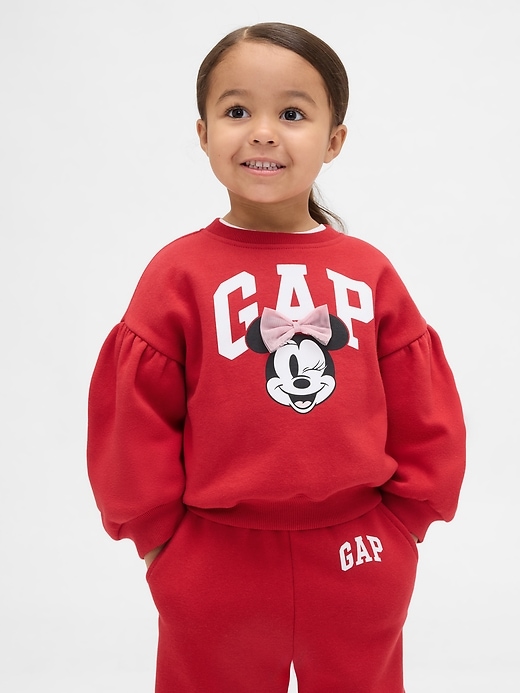 Image number 1 showing, Gap × Disney Baby & Toddler VintageSoft Logo Bubble Sweatshirt