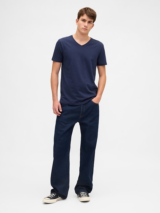 Image number 3 showing, Cotton Jersey V-Neck T-Shirt