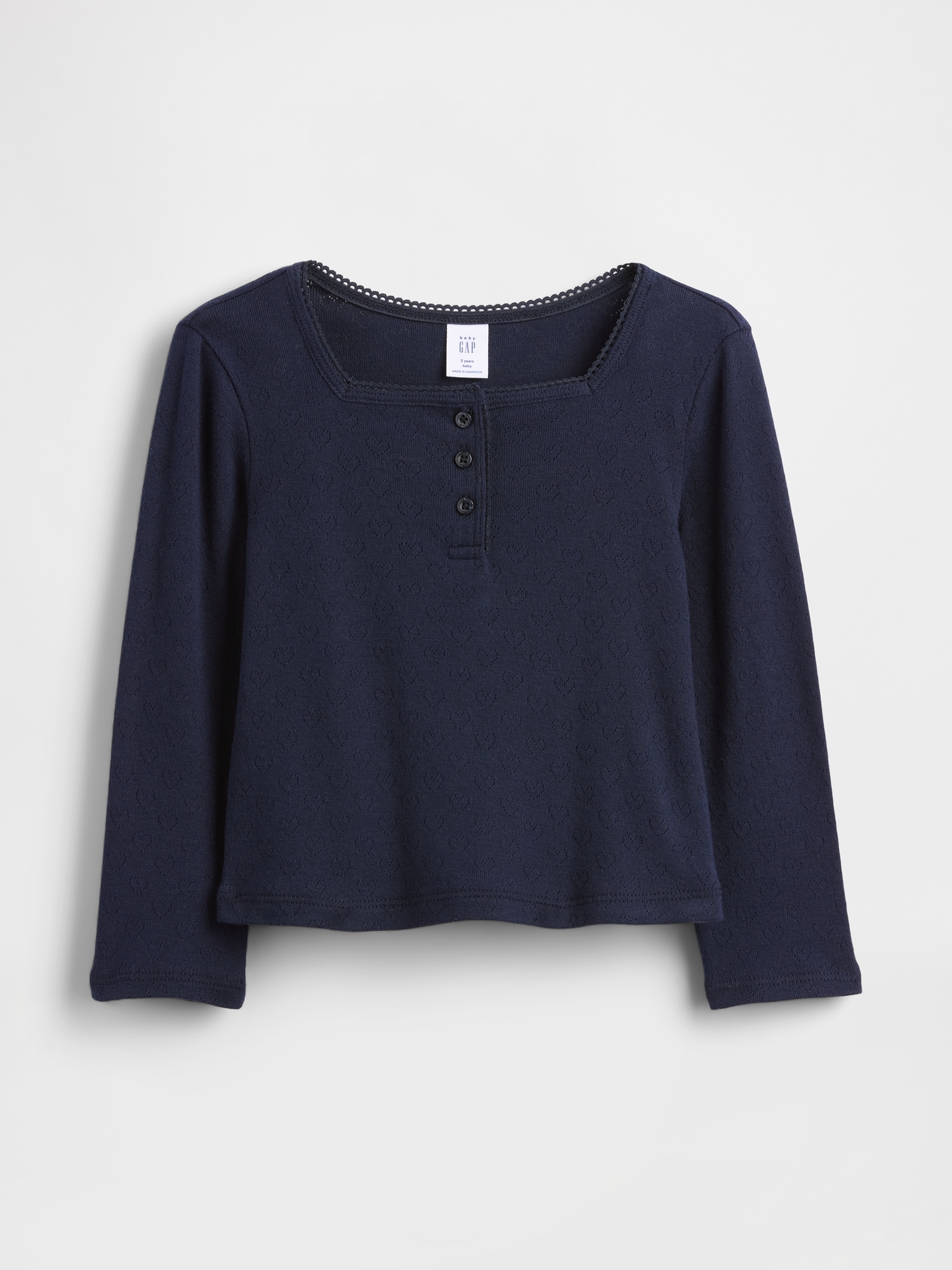 Baby & Toddler Pointelle Henley Top