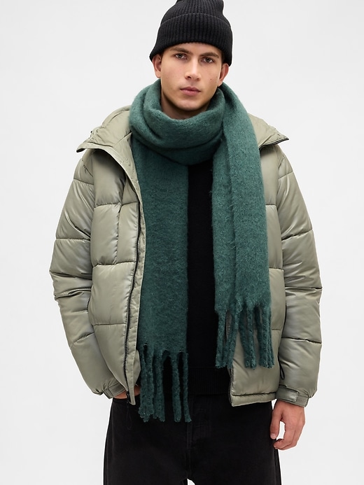 L'image numéro 3 présente Écharpe brossée à franges