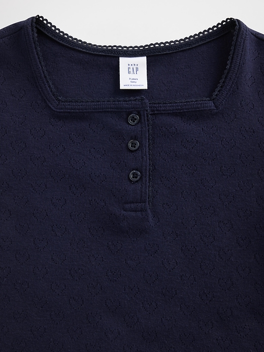 Image number 3 showing, Baby & Toddler Pointelle Henley Top
