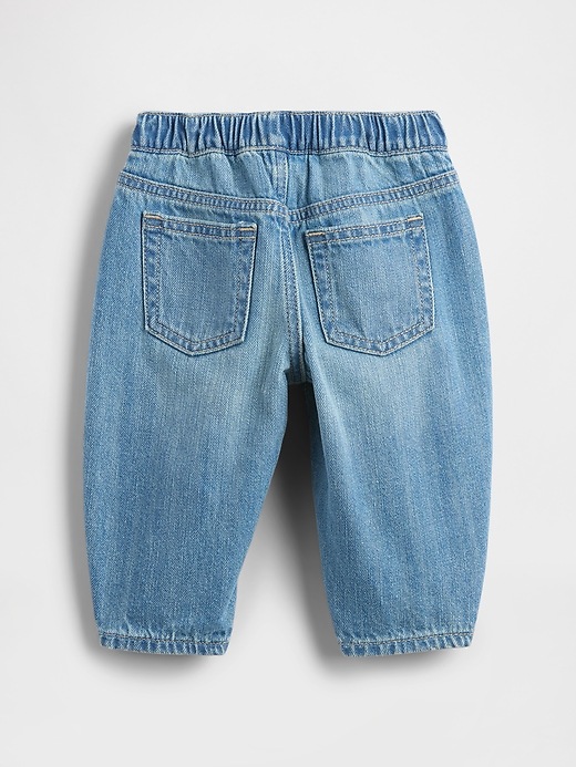 Image number 2 showing, Baby Pull-on Barrel Jeans