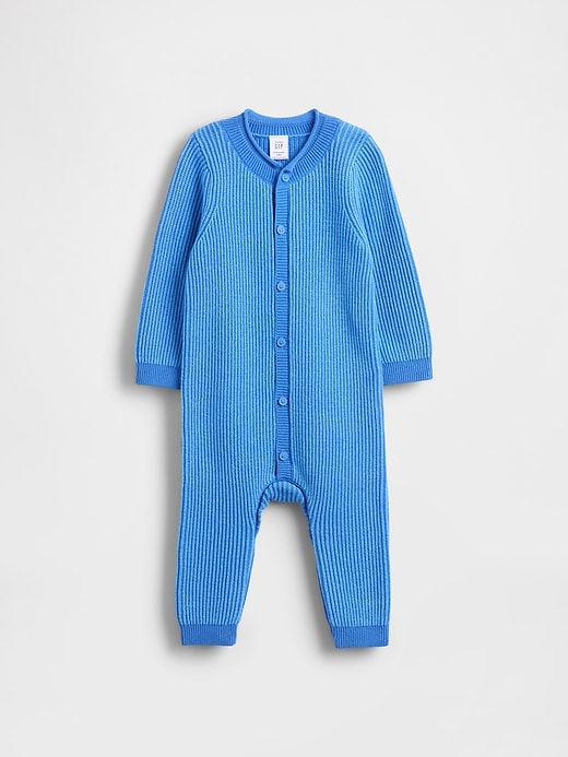 Image number 1 showing, Baby Footless Sweater One-Piece