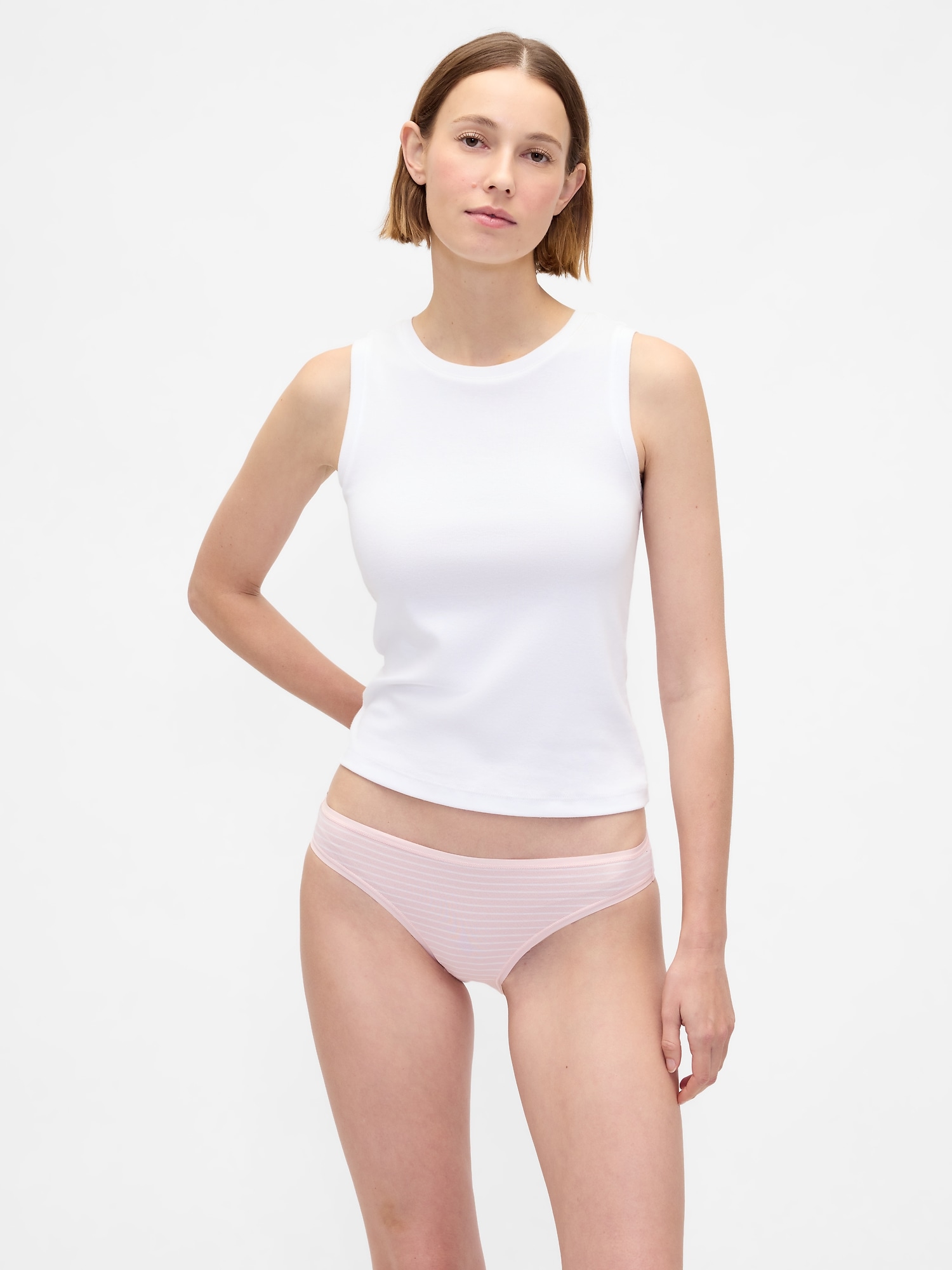 CULOTTE BIKINI EN COTON BIOLOGIQUE EXTENSIBLE