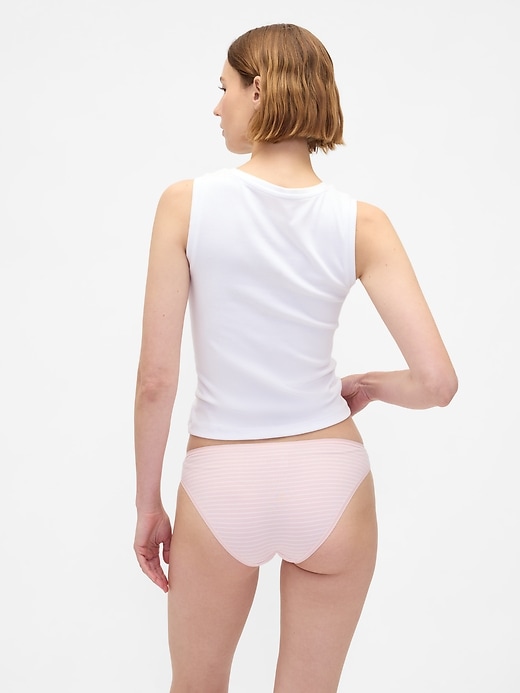 L'image numéro 2 présente Culotte bikini en coton biologique extensible
