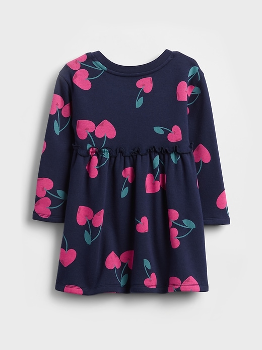 Image number 2 showing, Baby & Toddler Ruffle-Waist Sweatshirt Dress