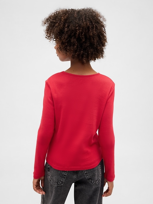 Image number 3 showing, Kids Keyhole Bow Fitted T-Shirt