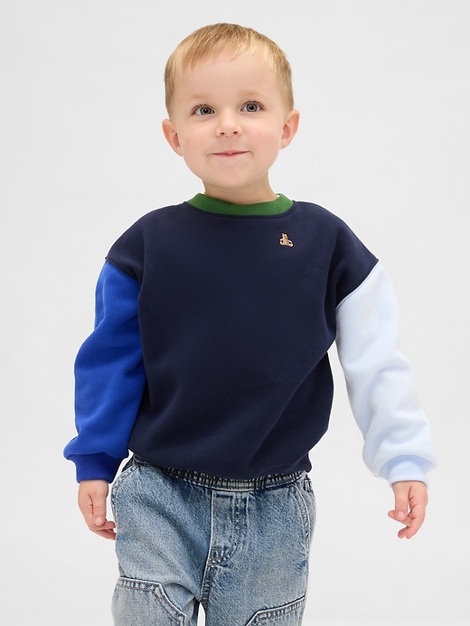 Image number 1 showing, Baby & Toddler VintageSoft Colorblock Sweatshirt