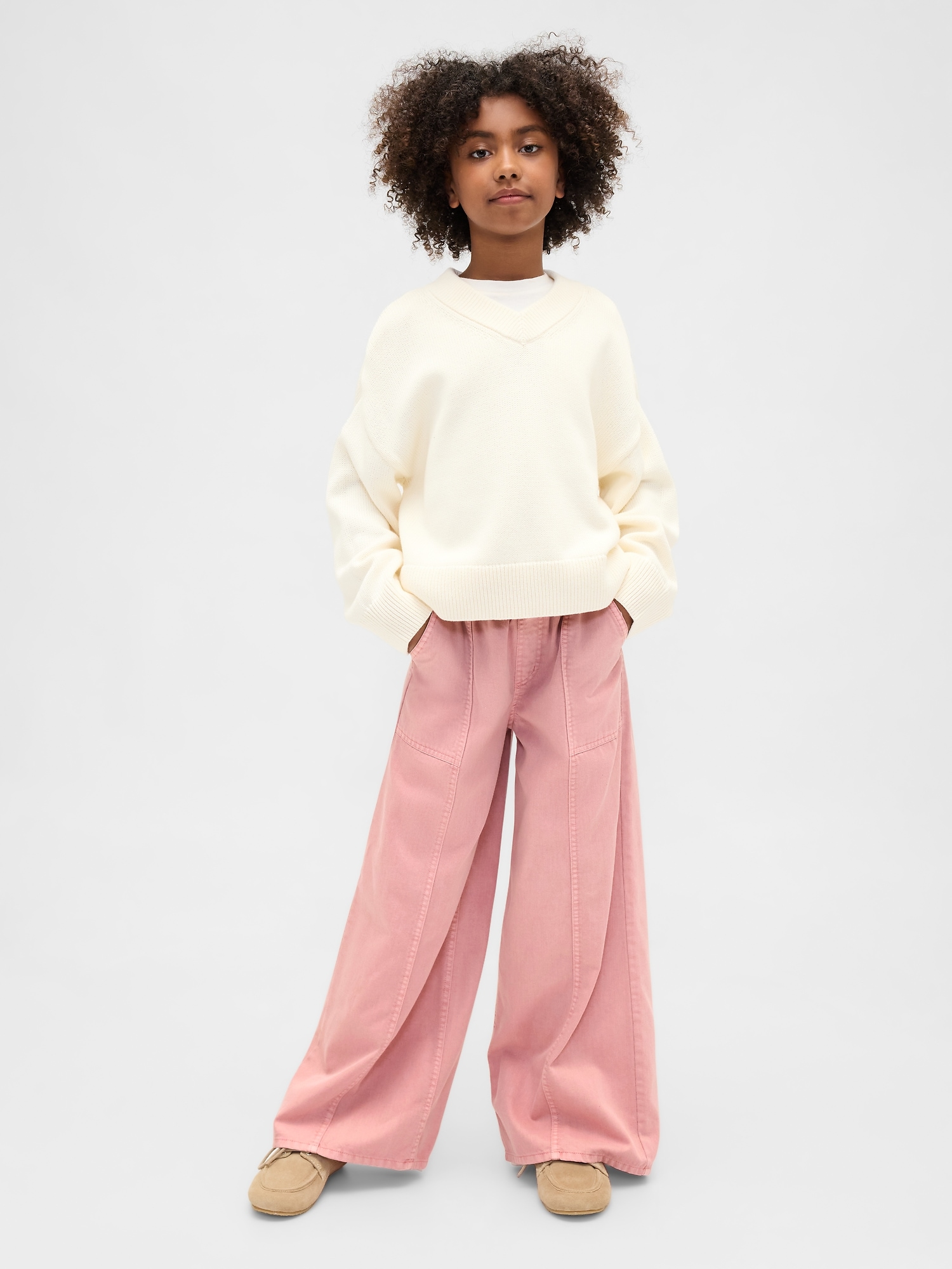 Kids Twill Baggy Pants