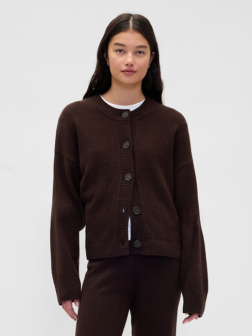Image number 1 showing, CashSoft Oversized Chunky Cardigan