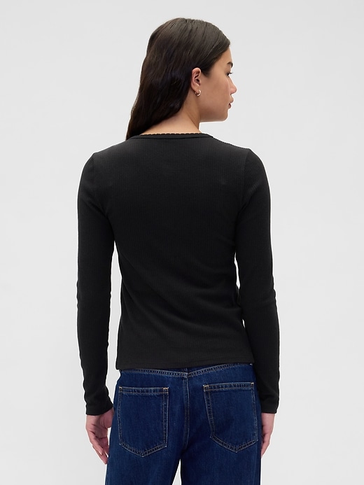 Image number 3 showing, Pointelle Cardigan