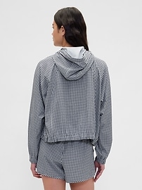 Image number 3 showing, GapFit Tech Gingham Zip Hoodie