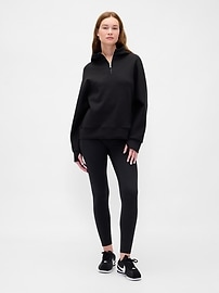 Image number 2 showing, GapFit Oversized Quarter-Zip Hoodie