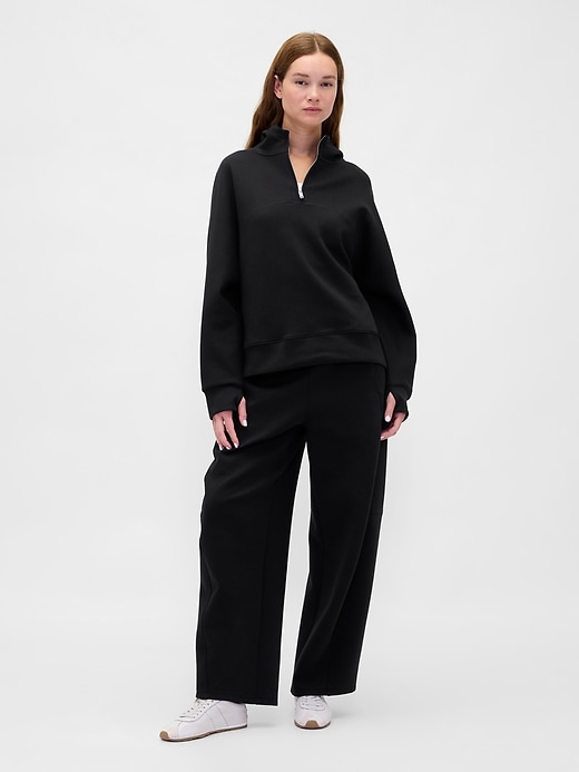 Image number 4 showing, GapFit Oversized Quarter-Zip Hoodie