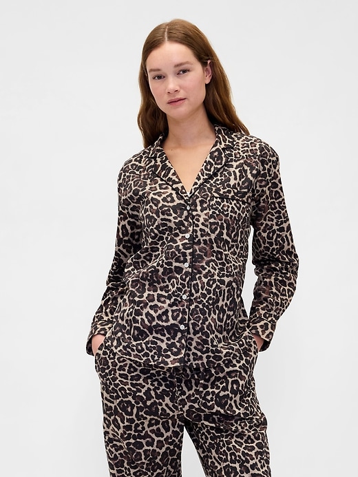 Image number 1 showing, Poplin PJ Shirt