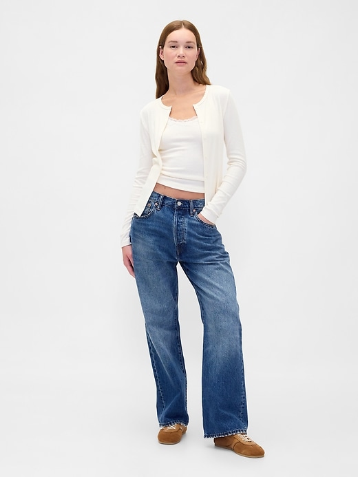 Image number 2 showing, Pointelle Cardigan