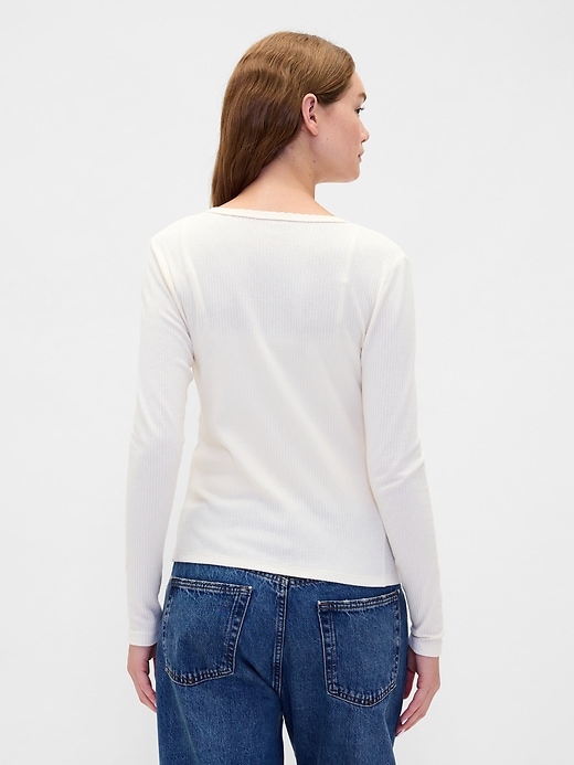 Image number 3 showing, Pointelle Cardigan