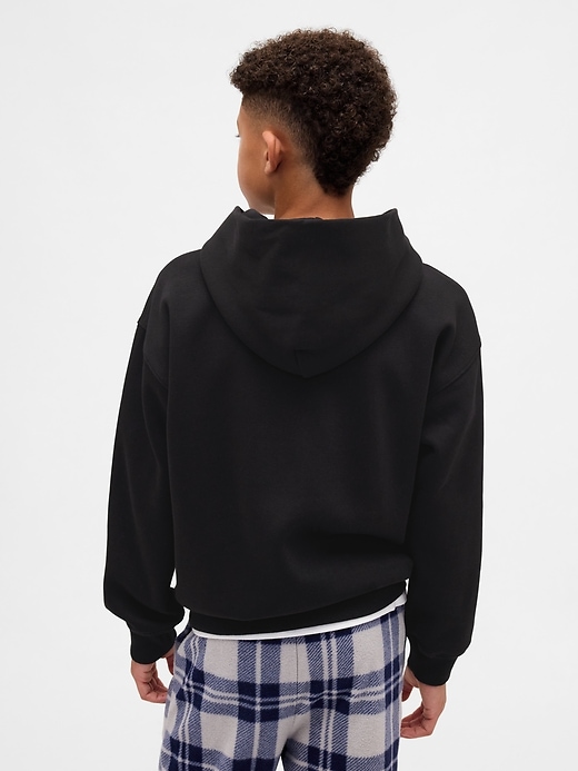 Image number 3 showing, Kids VintageSoft Relaxed Plaid Logo Hoodie