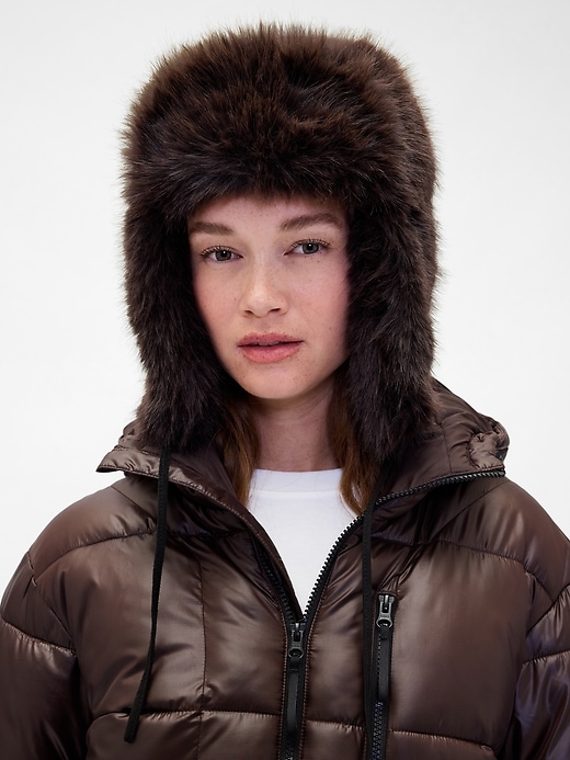 Image number 1 showing, Faux Fur Trapper Hat