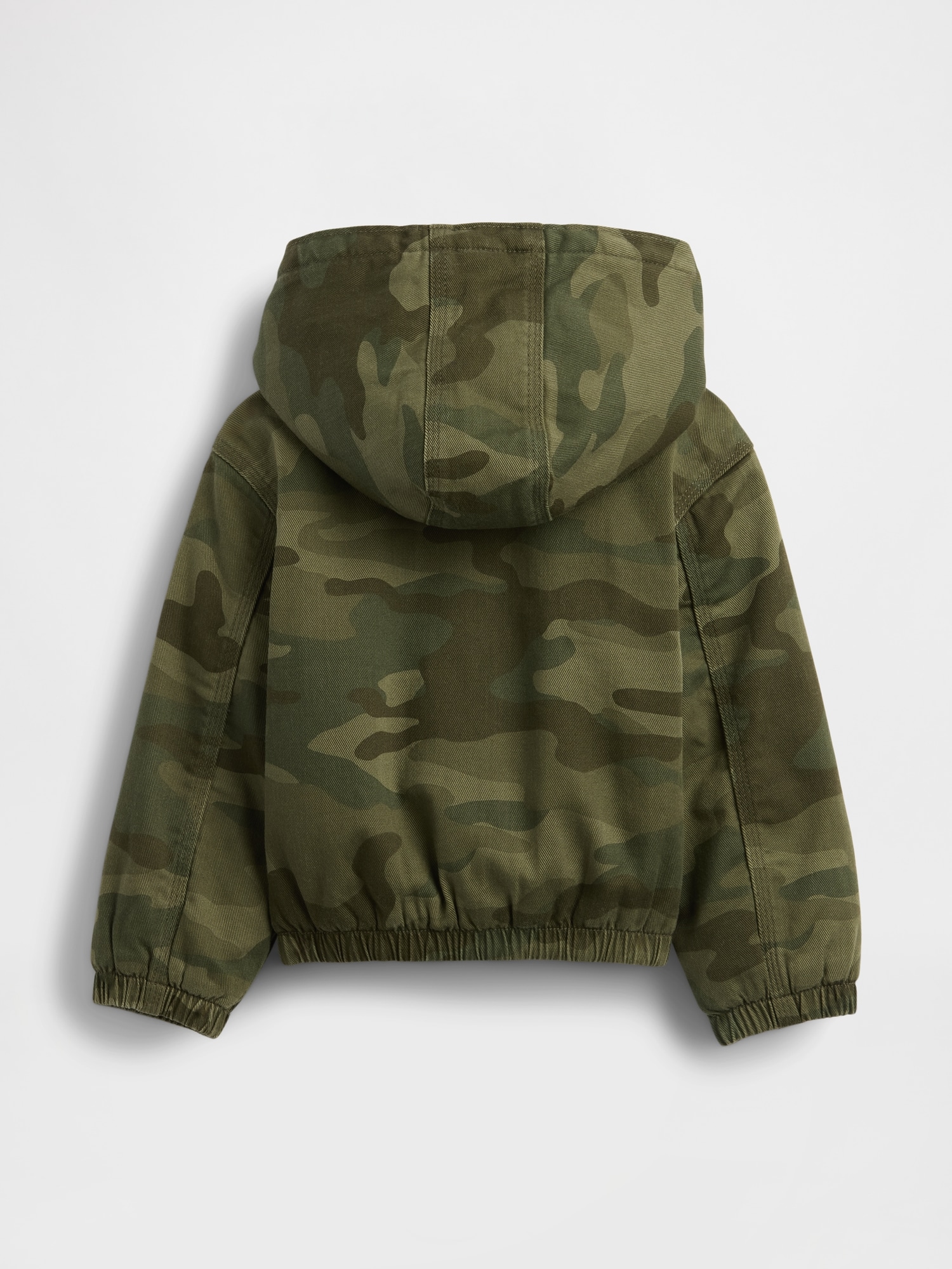 Baby & Toddler Sherpa-Lined Hooded Camo Denim Jacket