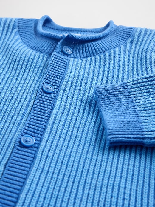 Image number 3 showing, Baby Footless Sweater One-Piece